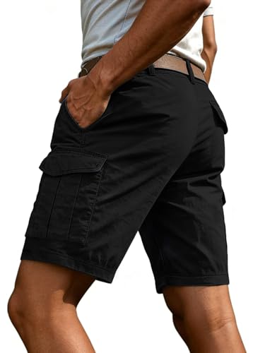 Short cargo homme coton d été décontracté bermuda extensible avec poches Hello MrLin - 5