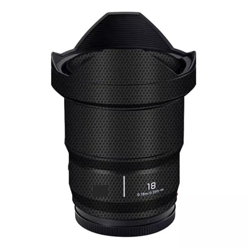 Protection objectif Lumix S 18mm F1.8 autocollant noir matrice pour voyage