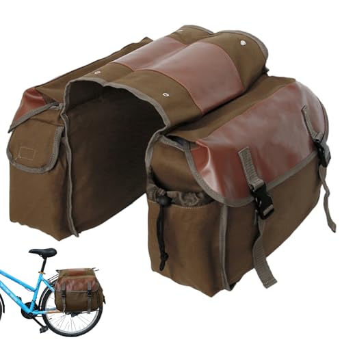 Sacoches de vélo grand sac en toile double face multi-poches pour VAE