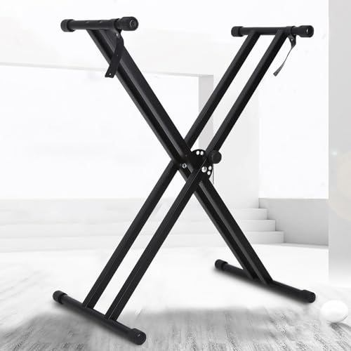 Support de piano pour pianistes amateurs de musique, support pour clavier portable X-Style, support pour organe électrique, double renfort en hauteur réglable - Les Beatles, Paul McCartney, John Lennon, RIngo Starr, George Harrison Support de piano pour pianistes amateurs de musique, support pour clavier portable X-Style, support pour organe électrique, double renfort en hauteur réglable – Image 3