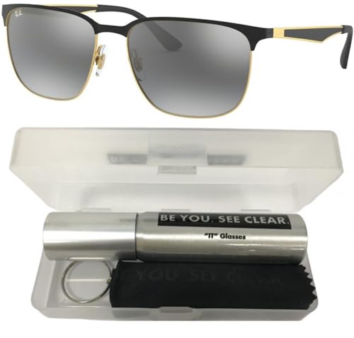 Ray-Ban RB3569 Sunglasses Bundle: RB 3569 187/88 Black On Arista and Eyewear Cleaning Kit2