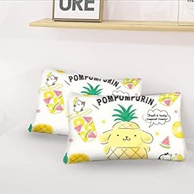 Pompompurin Comforter Set,Ocean Pineapple Cartoon Dog Bedding Set for Kids Teens, Anime Kawaii Comforter Puppy Duvet Set Room Decor Quilt Set Twin Size 41GaYavRBzL. SS280