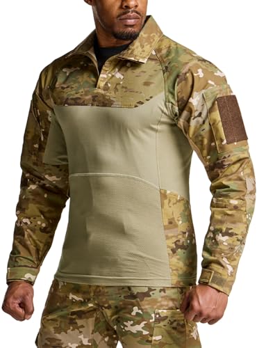 CQR mens Tos801 Tactical Tops Quarter Zip (pack of 1)