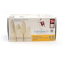 Extra Thick White Asparagus by El Navarrico Premium Spanish Cojonudos Asparagus, Smooth & Tender, 9-12 per Can