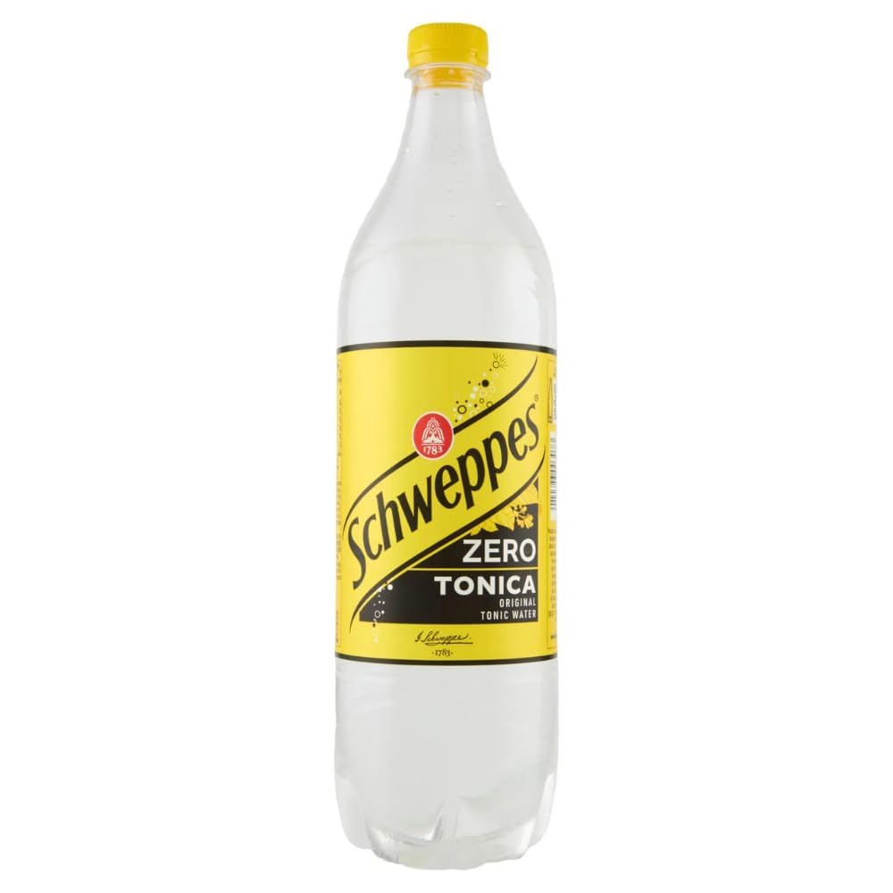 Italian Gourmet Bundle 6 x 1 L eau tonique zero boisson gazeuse sans sucres goût tonic format familial 6 litres mixer apéritif cocktails et réserve + Italian Gourmet Polpa