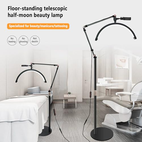 Lámpara de pie led regulable con altura ajustable y control de botón 5