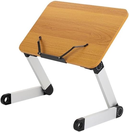 Wood Book Stand Aluminum Alloy Reading Rack Folding Holder