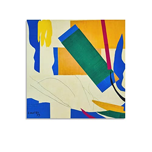 Henri Matisse アンリ・マティス名画の数々ポスター『オセアニアの記憶』 プリント キャンバス 絵画 壁アート モダン ホーム装飾 ぶら下がる ポスター 画像 壁の絵 版画 ギフト24x24inch(60x60cm)