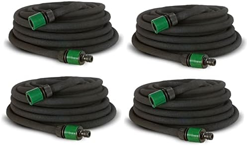 BURI 4X Perlschlauch Tropfschlauch 60m Perlregner Tröpfchenschlauch