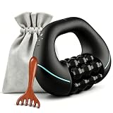Elektrisches Handmassagegerät mit Rollfunktion, Perkussionsmassagegerät, 3 Geschwindigkeitsstufen für Ganzkörper-Entspannung, löst gezielt Muskelknoten, lindert Muskelkater an Rücken (Black)
