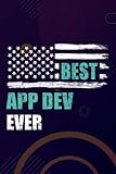 App Developer Pretty Best App Dev Ever Gift Idea Art Notebook Planner: App Dev, Christmas Winter Journal & Planner - Funny Wide Lined Writing Notebook for Holiday Notes,Hourly