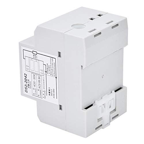 Image of DIN Rail Voltage Ampere Meter, AC80-300V AC0-99.9A Multi-Functional Digital Din Rail Current Voltage Power Meter Ammeter Voltmeter, Din Rail Led Display Digital AC Voltmeter