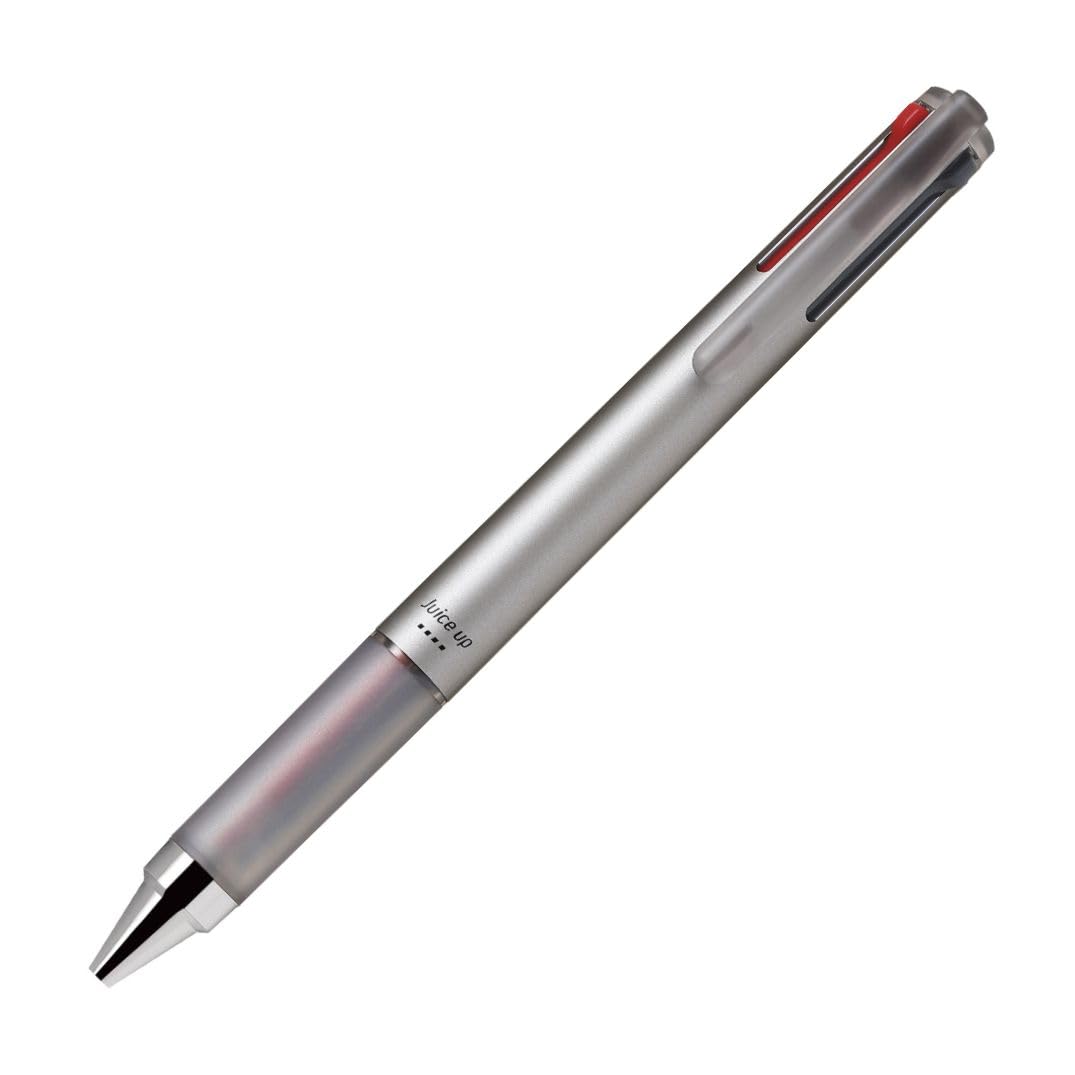 パイロット 4色ボールペン ジュースアップ4 0.4 シルバー LKJP60S4…