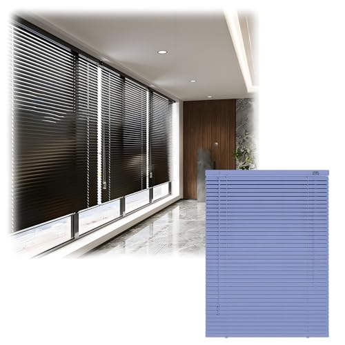 Alu Jalousie für Fenster Innen, Horizontale Aluminium Jalousie Rollo 25mm Lamellen, Sichtschutz für Küche Haushalt, 30/35/40/50/60/80/90/110/120cm Lichtschutz Anpassbare Größe(Lila)