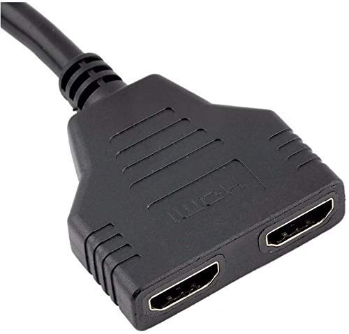 HDMI Cable - HDMI Splitter 1 in 2 Out/HDMI Splitter Adapter Cable HDMI Male to Dual HDMI Female 1 to 2 Way, Support Two TVs at The Same Time, Signal One in, Two Out by ZDHSOY