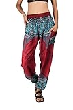 Joob Joob Women's Flowy Boho Pants Harem Loose Yoga Pants Casual Bohemian Hippie Pajama Lounge Comfy...