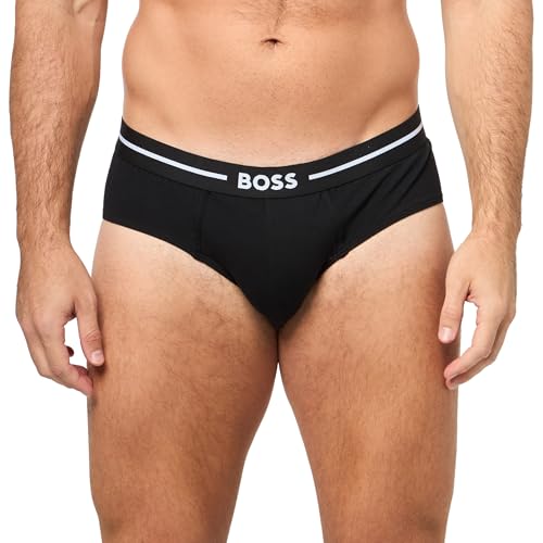 BOSS Men's 3-Pack Bold Logo Solid Briefs2