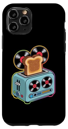 Dj Toaster Mit Schallplatten Und Toast Hülle für iPhone 11 Pro