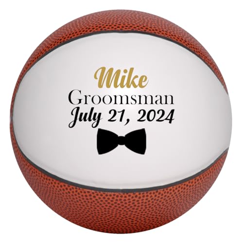 Custom Groomsmen and Best Man Basketball (Mini Size 6