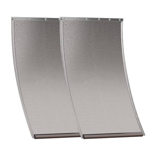 2 Pack Extra Large Dog Door Replacement Flaps with Screws Compatible with PetSafe Freedom Doggie Doors PAC 11-11040 Dog Door Flap Measures 13 1/8x 24 7/8 Flexible Durable