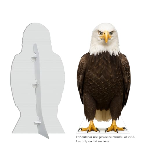 Image of Bald Eagle 4FT Life Size Cardboard Cutout - A Fun Animal Standup for Photo Booths, Birthday Parties, and Events