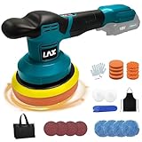 Cordless Car Polisher for Makita 18V Battery, 6 inch Car Buffer Polishing Set, 3 Variable Speed Orbital Polisher with 21pcs Accessories for Polishing/Waxing/Scratch Removing (Battery Not Included)