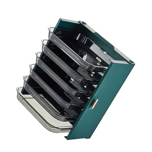 OFFSCH 1Set Multi Layer Food Preparation Rack Kitchen Storage Shelf Wall Mounted Dish Tray Organizer Space Saving Design Safe Material for Food for Cooking