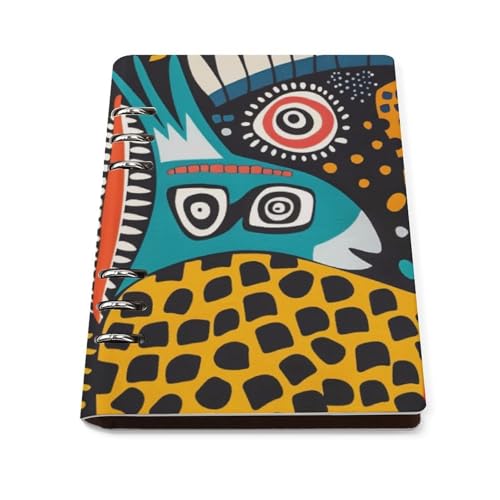 Carnet de notes A5 rechargeable motif animal multicolore