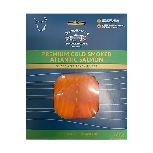AgeBbN Ⓚ X[N T[ I[XgAY 100g Premium Cold Smoked Atlantic Salmon Fillet from Australia