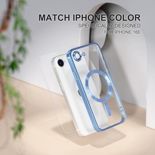 Image of Misea Magnetic for iPhone 17e / 16e Case Compatible with MagSafe Light Blue