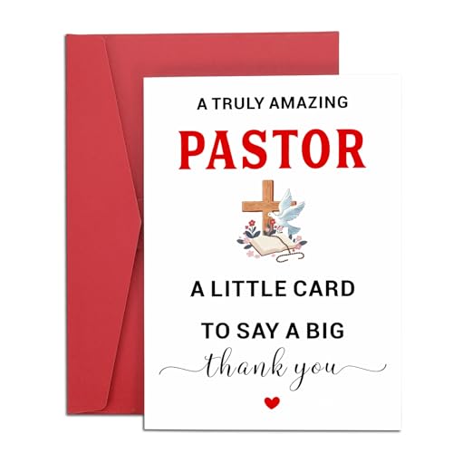 Pastor Appreciation Cards for Men Pastor Anniversary Cards Thank You