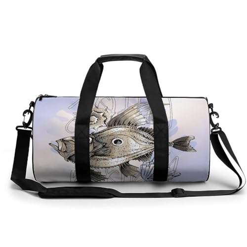 Sac de gym poisson aux grands yeux étanche pour randonnée