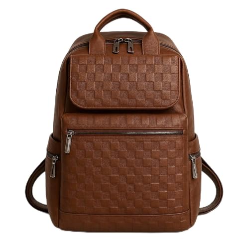 Mochila Couro Para Notebooks E Trabalho Executiva Reforçada - Material Couro, Espaco Para Até Notebook 16', Estilo Sofisticado, Multi Bolsos, Resistente a Chuva (Urban Executive, Coffe)