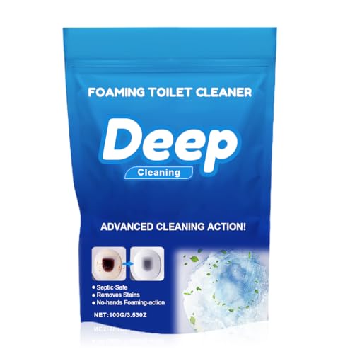 Toilet Cleaner, 2025 New Toilet Cleaner Limescale Remover, Self Activating Powder for Toilet Bowl Cleaning, Fast Acting Heavy Duty Drain Gel, Shower Drain Unblocker for All Pipes (1)