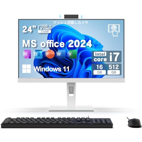 Amazon.co.jp: VETESA デスクトップパソコン タッチパネル 24型フルHD