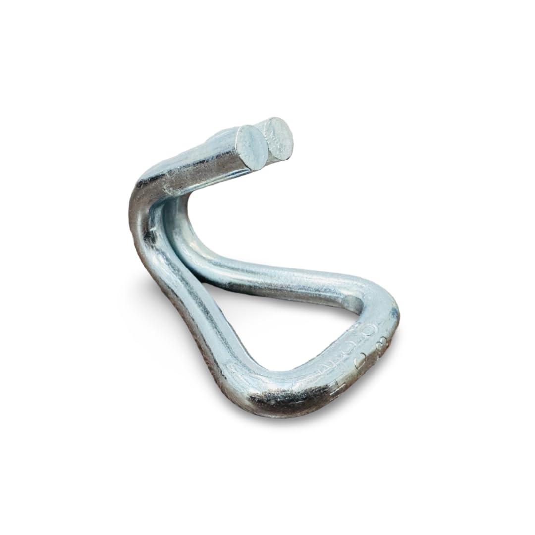 GTCFI Heavy Duty Double J Hook, Steel, Hardened, 1.5 Ton Capacity, 25mm Polyester Webbing Lashing Strap/Belt-image-20