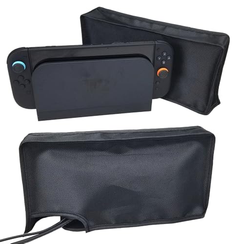 Copertura antipolvere per console Switch 2, custodia morbida antipolvere antigraffio e antipolvere, custodia protettiva per console Switch 2, accessori da gioco (nero)