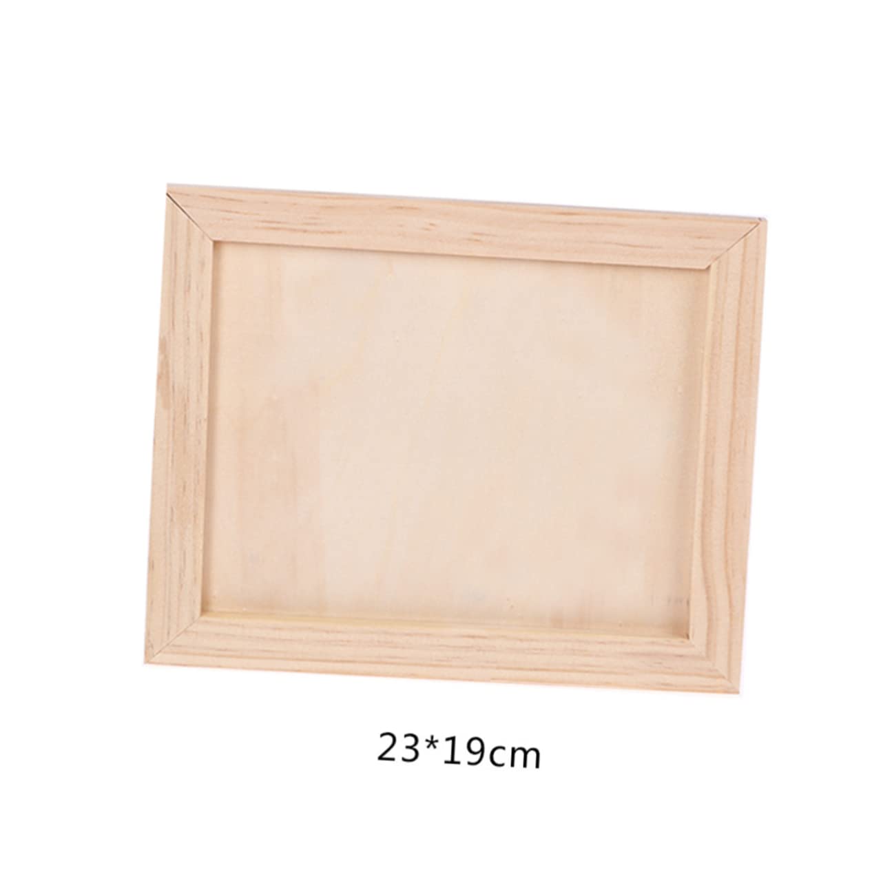 DOITOOL 2pcs Wooden Boys and Girls Artwork Display Frames Diy Painting Stands Blank Picture Frames Handmade Wall Decorations for Boys and Girls