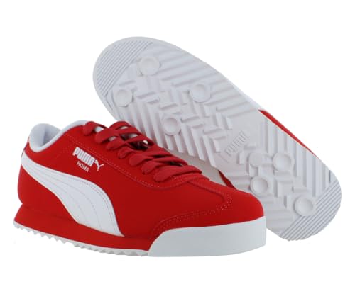 Puma Roma Reversed GS Boys Shoes Size 5, Color: for All Time Red/Puma White2