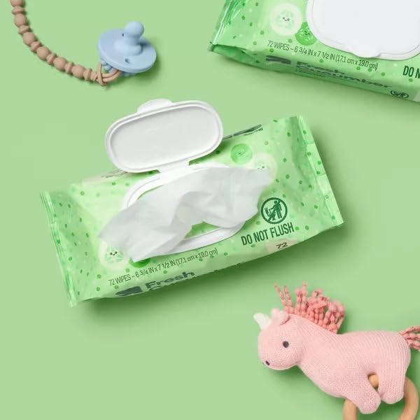 Miniatura 2 de Toallitas para bebés con aroma a pepino fresco, 3 paquetes (216 unidades en total)
