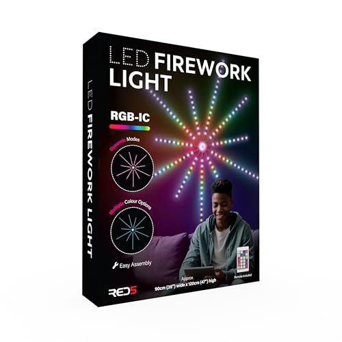 Image of RED5 Firework Wall Light Self Adhesive Dynamic RGB-IC LED Roman Candle Strips