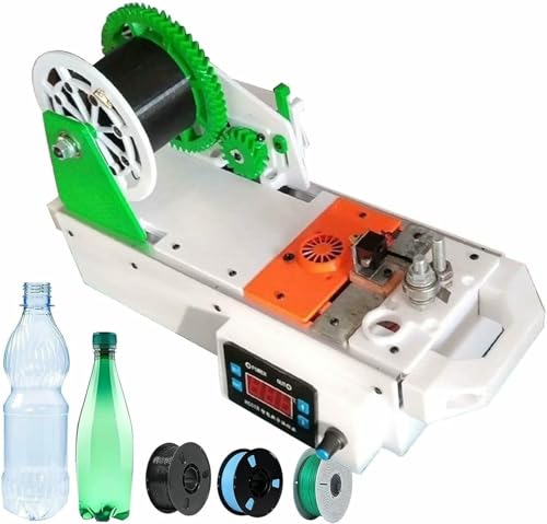Desktop Filament Extruder, 3D Filament Maker, Plastic Bottle to 1.75mm Filament, Adjustable Speed/Temp, Digital Display for Ec-o-Fr-iendly Makers~/