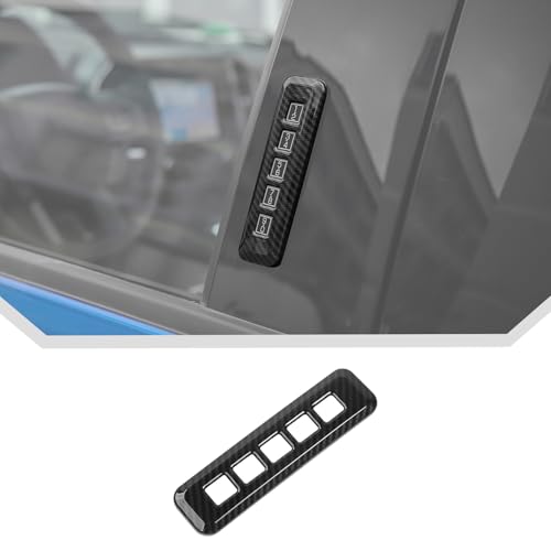 JeCar Carbon Fiber Door Password Code Lock Cover Trim for