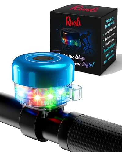 LED Light Up Bike Bell for Kids & Adults,Rechargeable Bike Bell Accessory