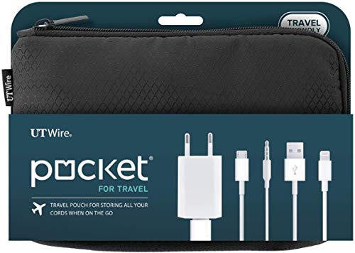 Ut Wire Travel Tech Case And Laptop Charger Kit, 1 Pack, Black #TOP1