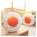 Srfghjs Jouet en Peluche Simulation de 40 cm Coton en Coton Doux Coussin d'oeuf Frit Coussin de Sommeil Oreiller en Peluche bébé poupée d'oeuf Pochette Pochette (Color : Egg Pillow)