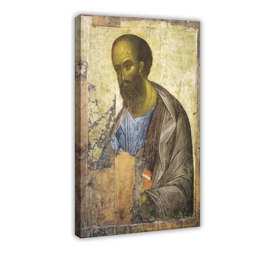Impression sur toile apôtre Paul Andrei Rublev 30x45 cm pour décoration murale