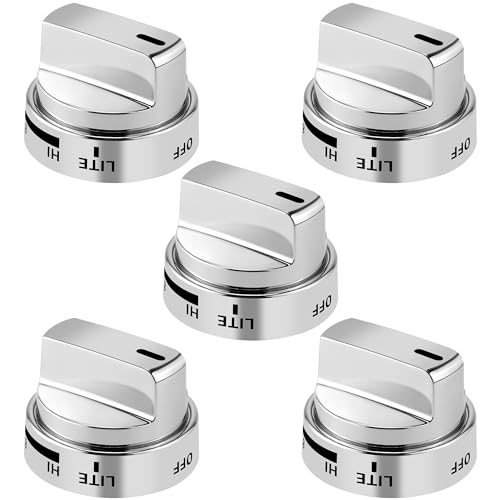 AMI PARTS (5 Pack AEZ73453509 Oven Range Stove Knobs Fit for L-G Stove Knob LRG3095ST LRG3091ST LDG3036ST LRG3194ST Replaces 2347547 AEZ72909008 AP5669773