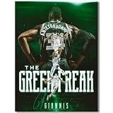 Basketball Superstar Giannis Antetokounmpo Signed Poster Kids Fans Room Bedroom Wall Decor Giannis Antetokounmpo Posters Canvas Art Print Picture For Teen Boy Birthday Gifts