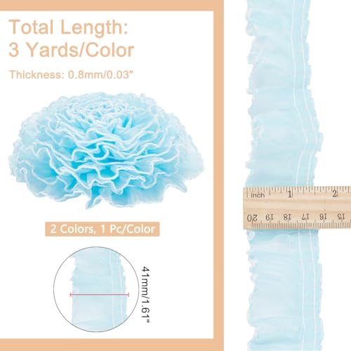 PH PandaHall 6 Yards Sewing Lace Trim Fabrics - Image 2